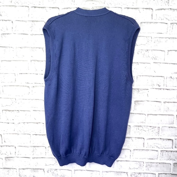 ⛳️|•PING•| Vintage Cardigan Sweater Vest Button Down Knitted In Scotland - Picture 3 of 8